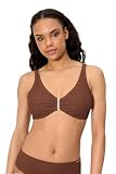 YSABEL MORA. Top Bikini Reductor Tejido Calado. con Aro Sin Relleno. Tirantes Regulables Multiposición. Reduce Proyección del Pecho con Compresión En Copa Y Espaldilla .Colección Sand.