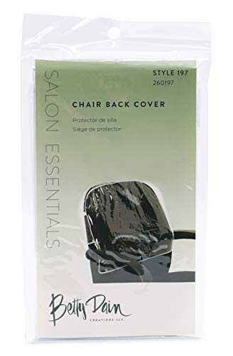 Betty Dain Salon Chair Cover, Protects Spa/Salon Chair Upholstery From Stains, Chemicals, Moisture, And Wear, Round, Fits Most Salon Chairs, Durable Vinyl, Clear #TOP1