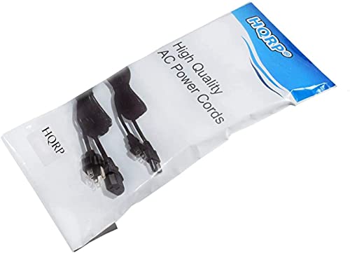 Hqrp 10Ft 14-Gauge 3-Prong 14/3C Heavy Duty Replacement Power Supply Cord Cable 110V 115V 120V Pigtail For Universal Ac Appliance And Power Tool, Nema 5-15 Plug Us Sjt 14-Awg 15A, Ul Listed #TOP1