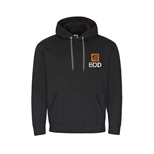 Pull à capuche EOD réfléchissant Copytec 31401 noir d'une finition supérieure