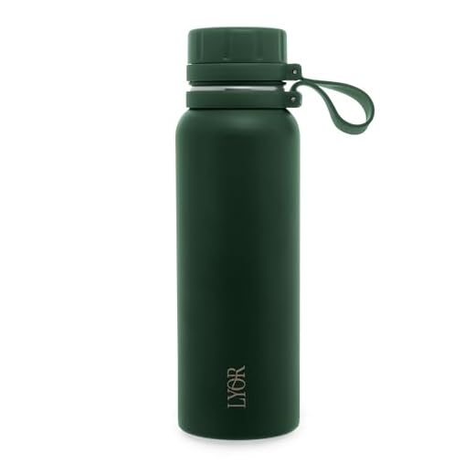 LYOR - Garrafa Térmica de Aço Inox Explorer Verde 650ml
