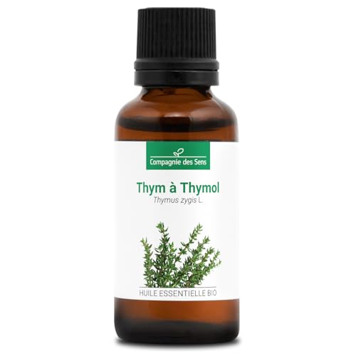 La Compagnie des Sens - THYM À THYMOL (Thymus zygis) BIO - 30mL - Huile Essentielle de Qualité Premium - 100% Pure, Naturelle, garantie ChromaCert® - Chémotypée & Intégrale