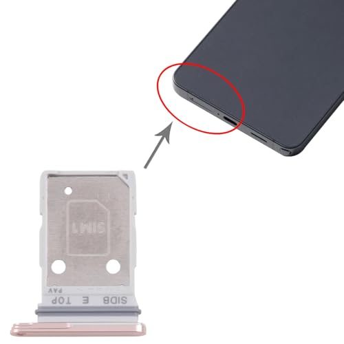 Image of Original SIM Card Tray + SIM Card Tray Compatible with Samsung Galaxy S26 SM-S942B (Pink Gold)