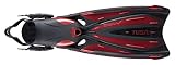 TUSA SF-22 Solla Open Heel Scuba Diving Fins, Small, Metallic Dark Red