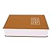 EVGATSAUTO Book Safe Diversion Hidden Storage Box with Combination Lock for Money Cards Jewelry ID Documents Travel Valuables (BROWN)