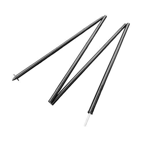 Menolana Tarp Pole 2M Replacement Sturdy Multipurpose Telescoping Foldable Metal Tent Rod Canopy Support Rod for Camping Hiking Beach
