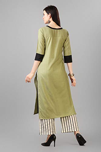 Image of EthnicJunction Women's Cotton Straight Kurta