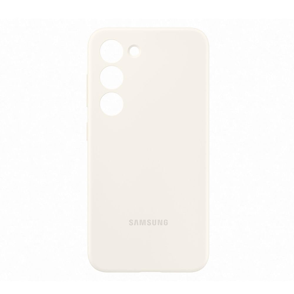 Samsung Silicone Cover custodia morbida colorata per Galaxy S23, Crema | Morbida, Colorata