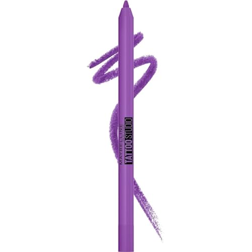 Maybelline New-York – Gelstift mit Tattoo-Effekt für Augen – wasserfest mit extremem Halt bis zu 36 Stunden – Tattoo-Liner – Farbe: Purple Pop (801)