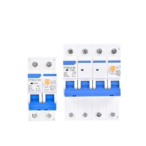 Disjoncteur différentiel 30mA AC RCBO 32A triphasé pour tableau - 3