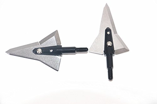 Zzuus 3Pcs/6Pcs/12Pcs Aircraft Broadheads 125Grain Triangle Arrowheads Archery Hunting Arrowheads Hunting Shooting Compound Bow Arrows Recurve Bow Arrows And Crossbow Hunting And Target (3Pcs) #TOP4
