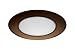 NICOR Lighting 6 inch Oil-Rubbed Bronze Recessed Shower Trim with Albalite Lens (17505OB)