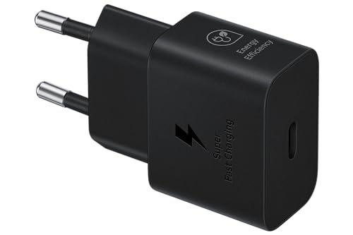 Samsung Schnellladeadapter Energieeffizientes Ladegerät USB-C 25 Watt Schwarz EP-T2510N