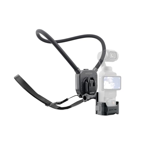 Image of MAXCAM Neck Mount Compatible with DJI Osmo Pocket 3, Solid Aluminum Ring Cycling Fishing First Person Perspective Shooting vlog.