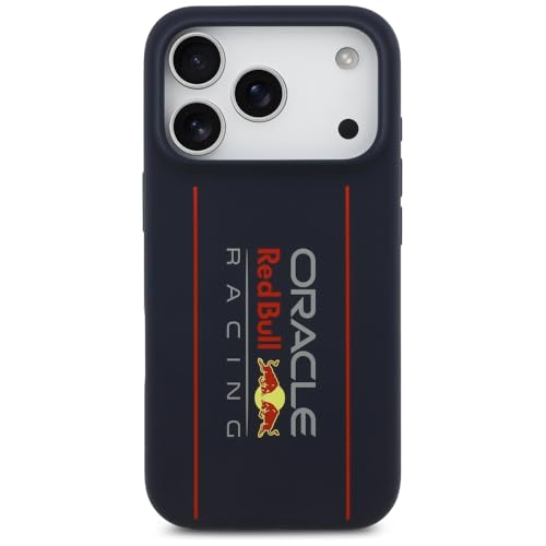 Coque MagSafe iPhone 17 Pro silicone bleu marine Red Bull CG Mobile bleu - 3