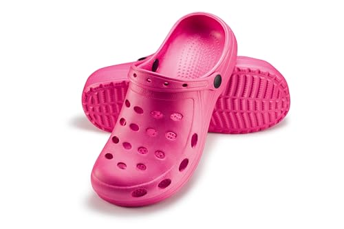ESTRO Chodaki Męskie Buty Ogrodowe - Chodaki Damskie Lekkie Gumowe Buty do Ogrodu Damskie Chodaki Ogrodowe Chodaki Ogrodowe Męskie A02 (41, Róż)