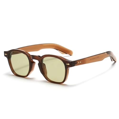 Lunettes de soleil homme punk rétro rivets verres dégradés protection UV400