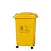 Kosz Na śmieci Plastikowy, Outdoor Wheel Odpady Bin Ogród Yard Park Pojemnik Na śmieci Wodoodporne I Przeszczepiopogoodporny Kosz Na śmieci 50l(Size:50L,Color:B)