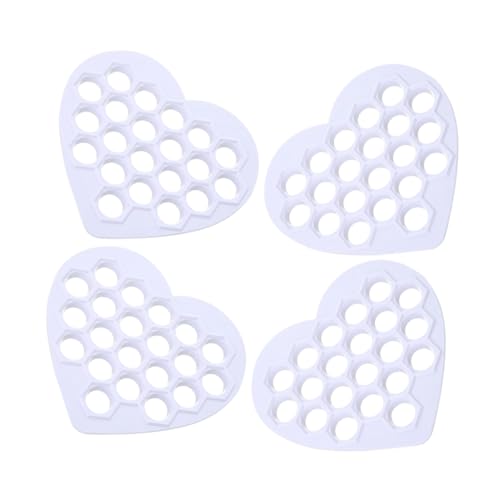 Cabilock Sturdy Dumpling Wrapper Maker 4pcs Multi-hole Mold for Quick Easy Dumpling Preparation