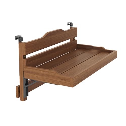 Table suspendue balcon amovible avec plateau rabattable peu encombrant