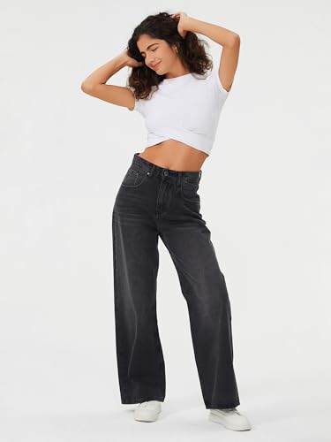 Genleck Baggy Jeans for Woman High Waisted Loose Wide Leg Jean Womens Boyfriend Y2K Pants Trendy4