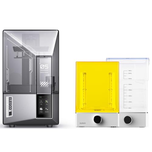ELEGOO Mars 5 Ultra 9K MSLA Resin 3D Printer and ELEGOO Mercury X Bundle Wash and Cure Station