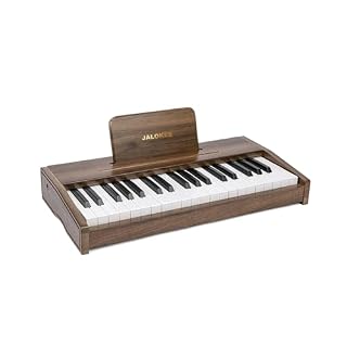 Kids Piano Keyboard, Digital Piano for Kids, Music Educational Instrument Toy, Wood Toy for 3+ Girls and Boys (Walnut, 37 Keys) - Les Beatles, Paul McCartney, John Lennon, RIngo Starr, George Harrison