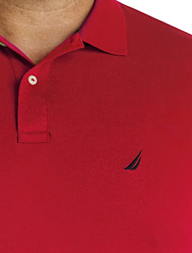 Image of Nautica Men's Classic Fit Short Sleeve Dual Tipped Collar Polo Shirt