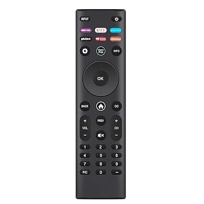 XRT140-V5 XRT140V5 Replacement Watchfree Smart Remote fit for Vizio Smart TVs D-Series M-Series P-Series V-Series with App Key: HBOMAX Prime-Video Pluto-TV IHEART-Radio Crackle Watch-Free