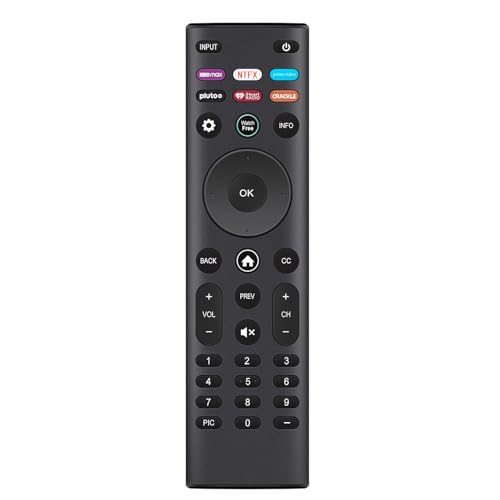 XRT140-V5 XRT140V5 - Control remoto inteligente de repuesto para televisores inteligentes Vizio Serie D Serie M Serie P Serie V con llave de aplicación: HBOMAX Prime-Video Pluto-TV IHEART-Radio