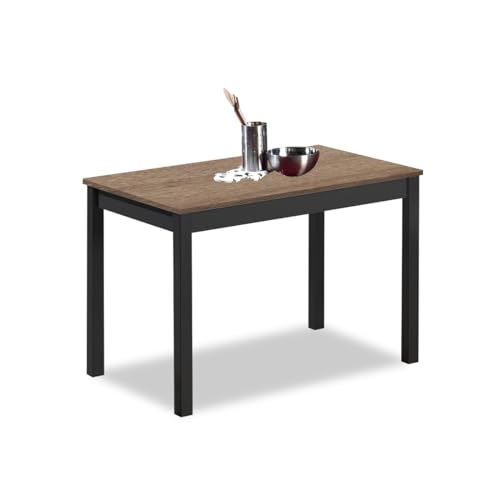 Table de cuisine stable et robuste avec plateau rectangulaire 90x50