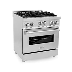 ZLINE 30″ 4.0 cu. ft. Range with Gas Stove and Gas Oven in Stainless Steel (RG30)