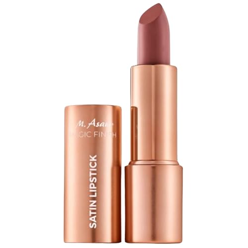 M. Asam Magic Finish Satin Lipstick (0.14 Oz) in a Hazelnut Shade, Long-lasting, Silky matte finish without drying out, creamy texture nourishes with Hyaluronic Acid