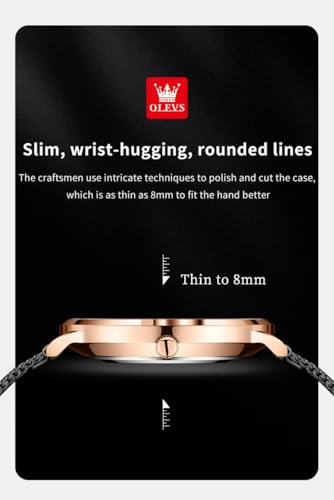 Image of OLEVS Mens Gold Watches Analog Quartz Business Dress Watch Day Date Stainless Steel Classic Luxury Luminous Waterproof Casual Male Wrist Watches