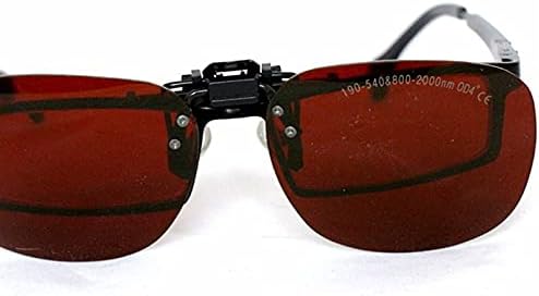 EP-1 190-540nm & 900-1700nm OD4+ CE Wide-Spectrum Continuous Absorption Laser Protective Clip-on Glasses Safe Goggles with Case