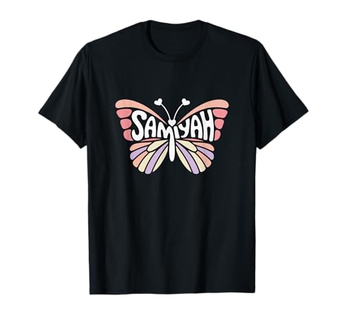 Samiyah Butterfly - Personalizzato Carino Nome Word Art Maglietta