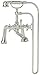 Newport Brass 933 Chesterfield Deck Mounted Roman Tub Faucet with Metal Cross Ha, Polished Nickel