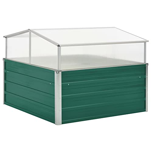 Festnight Hochbeet mit Deckel Frühbeetaufsatz Hochbeet mit Frühbeet Aufsatz Hochbeet mit Abdeckung Mini Gewächshaus Balkon Frühbeet Metall Treibhaus Klein mit Dach 100x100x77 cm Grün Festnight Hochbeet mit Deckel Frühbeetaufsatz Hochbeet mit Frühbeet Aufsatz Hochbeet mit Abdeckung Mini Gewächshaus Balkon Frühbeet Metall Treibhaus Klein mit Dach 100x100x77 cm Grün