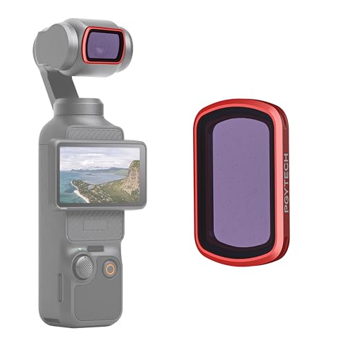 PGYTECH Filtr Black Mist 1/4 do DJI Osmo Pocket 3/4, Magnetyczny Filtr Obiektywu dla Efektu Filmowego SzkﾅＰ Optyczne AGC Wodoodporny