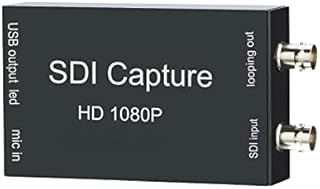 SDI to USB Capture Card Video Converter Adapter 1080P SDI Input to USB 3.0 Output for Live Streaming Mini Converter SDI Compatible Video and Audio to Computers Plug and Play