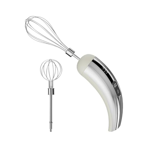 Fenayuu Batidora Eléctrica - 5 Velocidades Ajustables Batidora Inalámbrica Varillas Utensilio Cocina - Mezclador De Mano Varilla Electrica | Para Cocina Casera, Cocinar, Hornear, Pasteles, Crema,