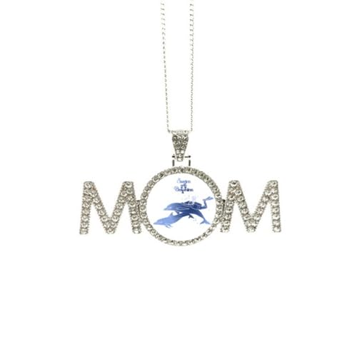 Collier Swim With Dolphins pour maman, bijou élégant sans irritation