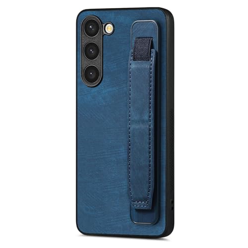 Coque en cuir premium Samsung S24 avec sangle et support chic Omio