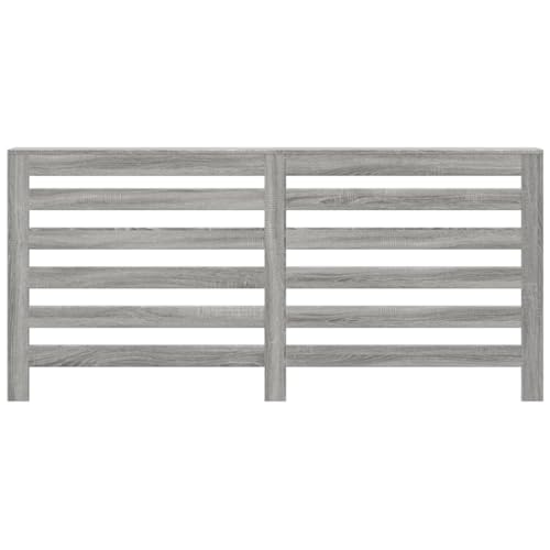 Ocultar radiador antiguo con la cubierta de 175 cm gris sonoma moderna 4