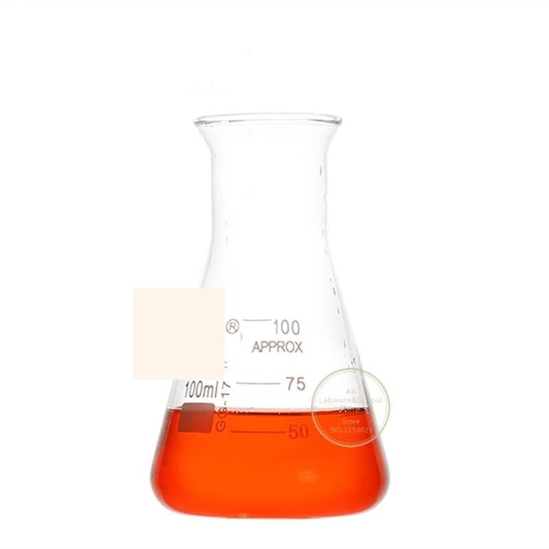 Szklana kolba do laboratorium, 1 szt. 50 ml 1000 w kształcie trąbki przezroczysta trójkątna szklana stożkowa(1000ml)
