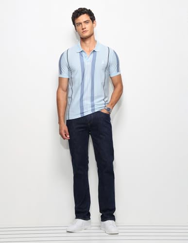 Image of U.s.Polo Association Men's Vertical Striped Slim fit Polo Shirt