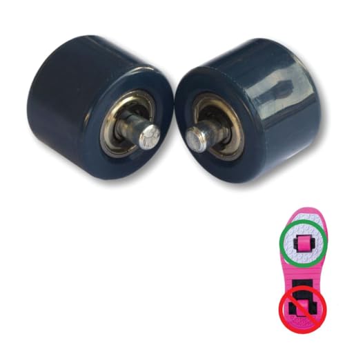 Ruedas de repuesto delanteras para zapatillas deportivas con dos ruedas. 2 unidades. Azul oscuro