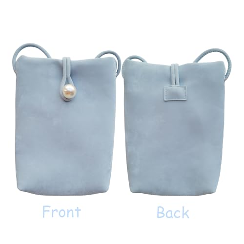 Women's Slim Crossbody Bag PU Leather Shoulder Bag with Pearl Closure - Lightweight Phone Purse for Essentials2