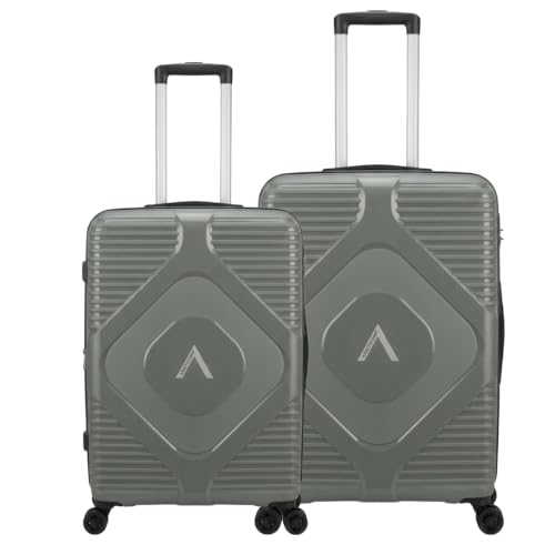 Image of Aristocrat Set of 3 Pc Cabin 55cm(Small) Check-in 66cm(Medium) Check-in 76cm(Large) 8 Wheels,Anti Theft Zipper, Combination Lock | 3-Year Warranty (Forest Biome, Set of 2 (55cm /66cm))