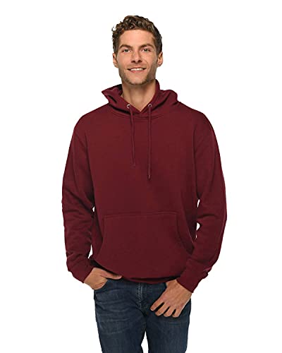 Unisex Premium Pullover Hooded Sweatshirt 2XL Burgundy